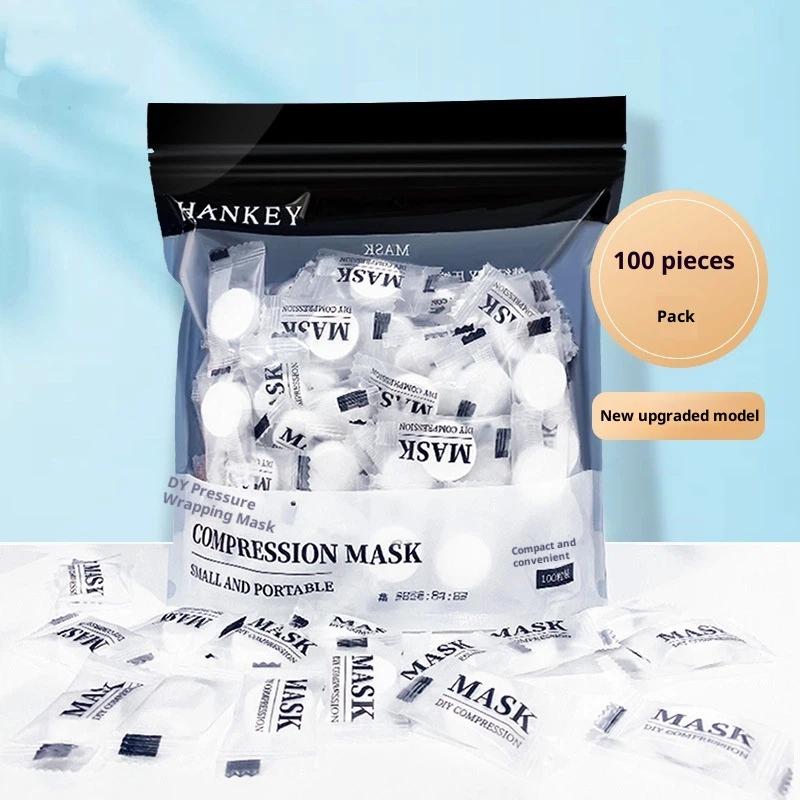 **100PCS Disposable Compressed - Face Mask Skincare review and price